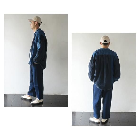KAPITAL キャピタル シャツ メンズ 綿×リネン IDGパッチワーク KAPITAL キャピタル シャツ メンズ 綿×リネン IDGパッチワーク