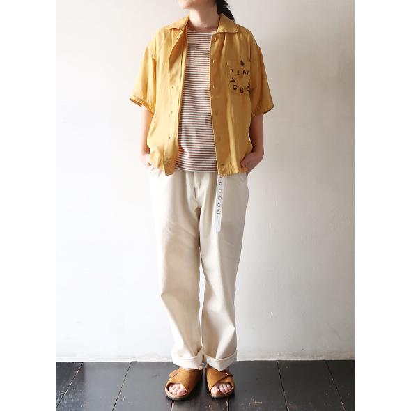 ティグルブロカンテ シャツ TIGRE BROCANTE メンズ レディース team TIGREボーリングシャツ MUSTARD KT-358-SH-146 送料無料｜takanna｜09