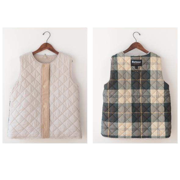 Barbour バブアー ベスト レディース dulsie liner - ECRU ボア