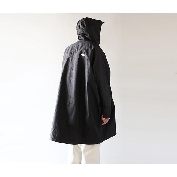THE NORTH FACE フード付きポンチョ 黒 THE NORTH FACE(ザノースフェイス) ポンチョ ブラック サイズ L