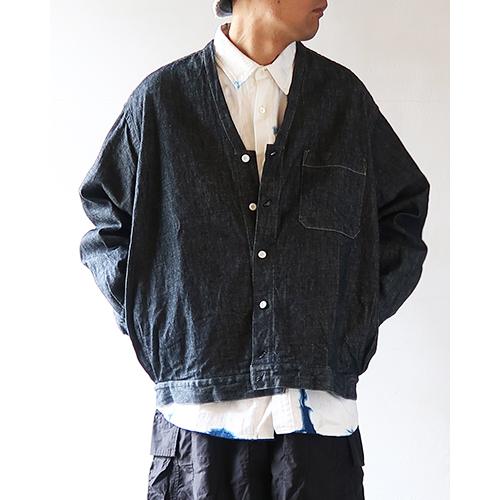 ソウボウ カーディガン SOWBOW メンズ SHIRT-F CARDIGAN - 10oz DENIM