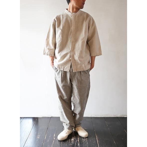 TIGRE BROCANTE - ティグルブロカンテ　リネン混シャツ TIGRE BROCANTE ティグルブロカンテ シャツ メンズ コットン