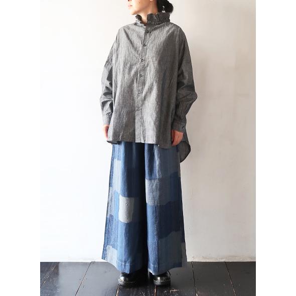 Yarmo ヤーモ シャツ レディース Dungaree Ruffle Shirts