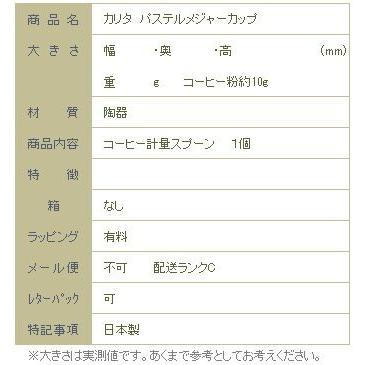 カリタ パステルメジャーカップ コーヒーメジャー 珈琲道具 コーヒースプーン【レターパックプラス可2個まで】E｜takano-coffee｜06