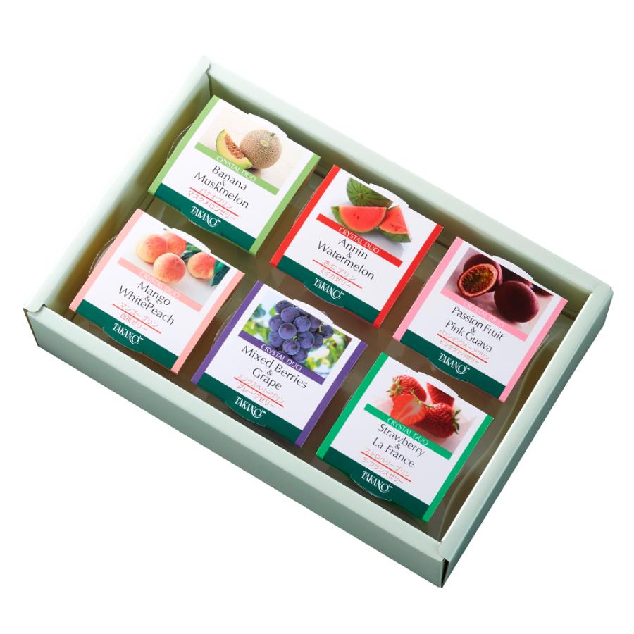 907円 送料無料キャンペーン 父の日 お中元 ギフト プレゼント 内祝い 手土産 お返し 御祝 公式 新宿高野 クリスタルデュオ6入