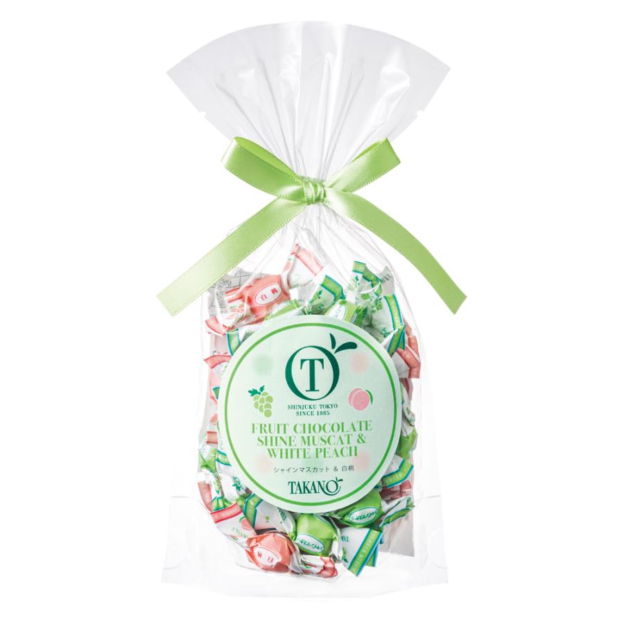 プチギフト スイーツ プレゼント 手土産 お返し シャインマスカット 白桃チョコレート 在庫一掃売り切りセール かわいい 新宿高野 公式
