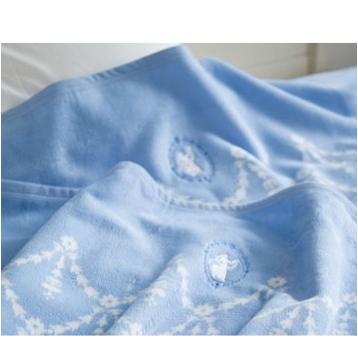 ウエッジウッド 綿毛布2枚セット ウェッジウッド 綿毛布2枚セット(毛羽部分） （シングル）140