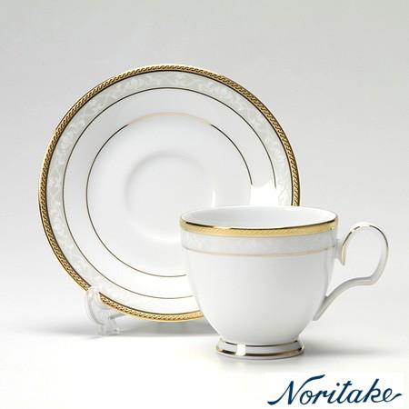 ノリタケ 【ノリタケ】≪ハンプシャーゴールド≫ ティー・コーヒー碗皿 