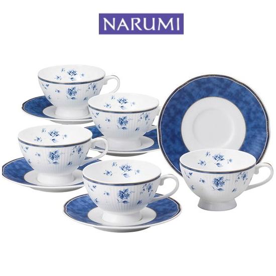 ナルミ】シャンソネット コーヒーカップ&ソーサー5客セット ナルミ】シャンソネット コーヒーカップ&ソーサー5客セット