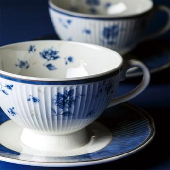 ナルミ】シャンソネット コーヒーカップ&ソーサー5客セット ナルミ】シャンソネット コーヒーカップ&ソーサー5客セット