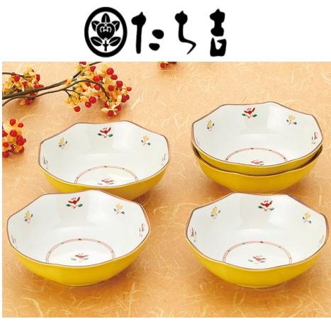 たち吉 花あわせ 煮物鉢5客 : ギフトハウスタカノYahoo!店 たち吉 花あわせ 煮物鉢5客 : ギフトハウスタカノYahoo!店