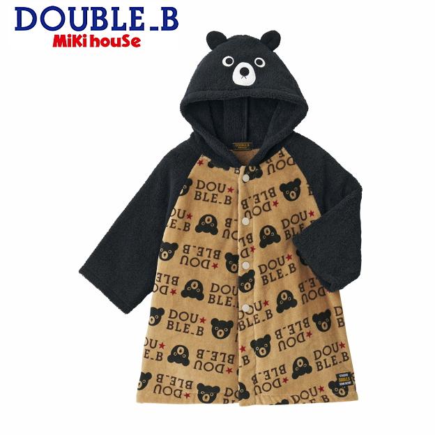 MIKI HOUSE（ミキハウス） ダブルB チョコレートベアバスローブ 60