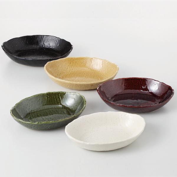 橘　ポタポタ焼きの陶器五枚　懸賞品 kilat_s04834