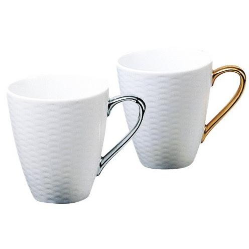 ノリタケ 【ノリタケ】≪アミ≫ マグカップペア(金・銀) : ギフト