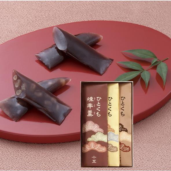榮太樓總本鋪 榮太樓總本鋪 ひとくち煉羊羹3本入（小豆/小倉/黒糖