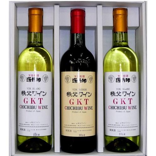 秩父源作印ワイン GKT3本セット : ギフトハウスタカノYahoo!店 - 通販