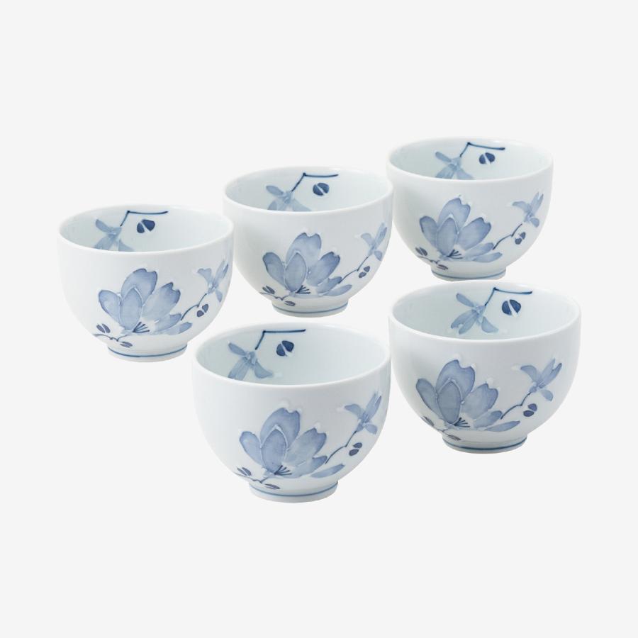 有田焼】≪波佐見焼≫ 辻が花 仙茶揃湯呑5客 : ギフトハウスタカノ