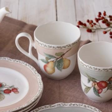 ノリタケ 【ノリタケ】≪オーチャードガーデン≫ マグカップペア(絵