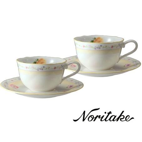 ノリタケ 【ノリタケ】≪ジュヌ・フレール≫ ティー・コーヒー碗皿ペア
