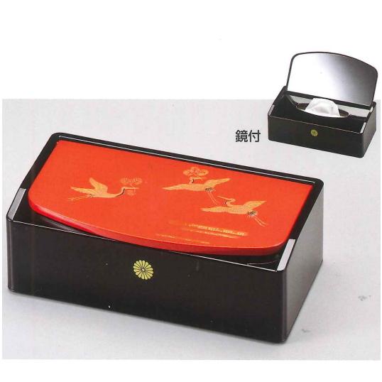 吉兆鶴 鏡付きティッシュBOX 菊紋入 : ギフトハウスタカノYahoo!店