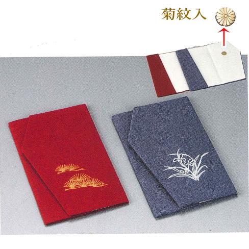 エステルちりめん金彩金封ふくさ慶弔セット 菊紋入 : ギフトハウス