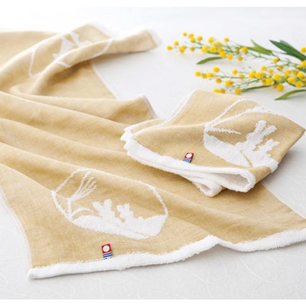 今治タオル（imabari towel） 【今治製タオル】月夜うさぎ バスタオル1