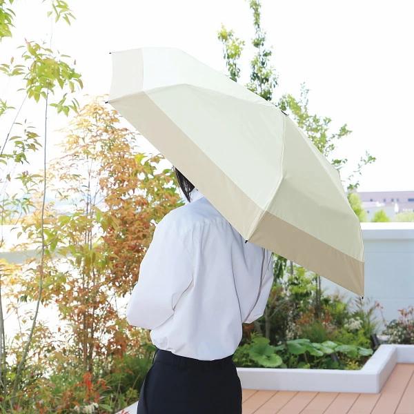 しーちゃん 完全遮100% ベージュ 晴雨兼用日傘+予備の日傘袋【新品未使用】 ジミージー 晴雨兼用UV加工折りたたみ傘（55cm）遮熱タイプ オフ