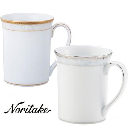 ノリタケ 【ノリタケ】≪ハンプシャーゴールド＆プラチナ≫ マグカップ