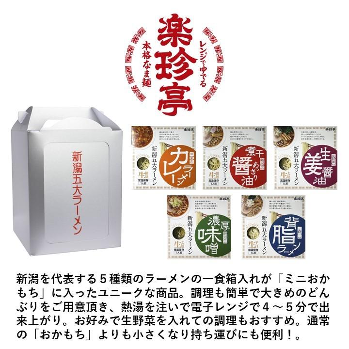 お歳暮 ラーメン 新潟五大ラーメン ミニ おかもちセット 5食入 食べ