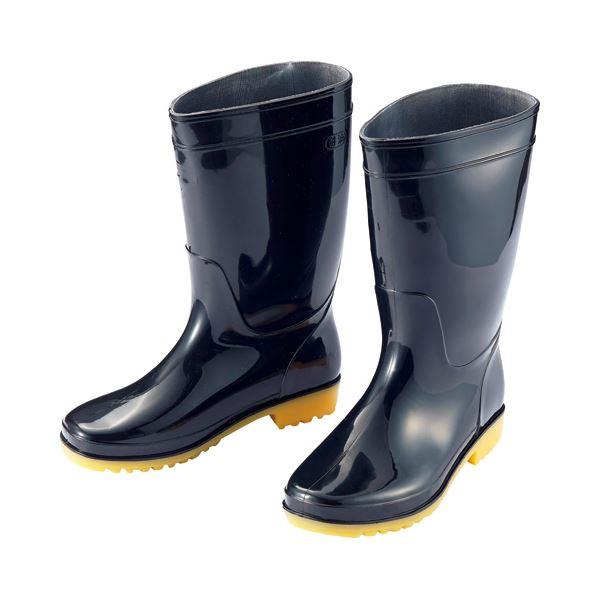 安全用品 保護具 長靴（まとめ） アイトス 衛生長靴 26.0cm ブラック AZ-4438-26.0 1足 〔×10セット〕