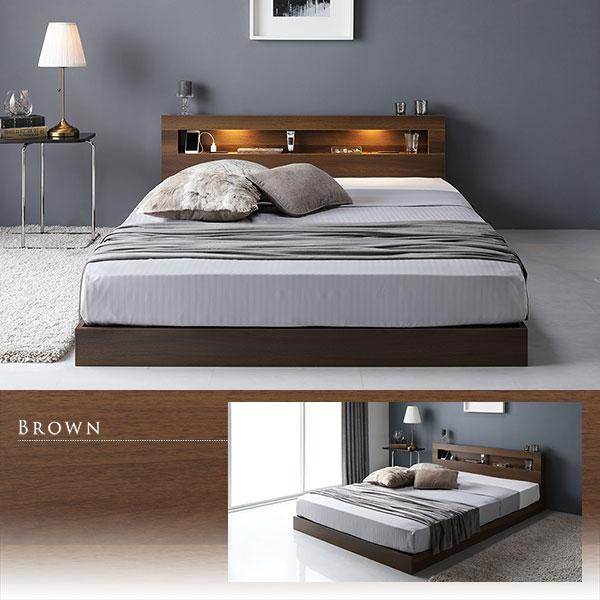 ベッド シングル 2層ポケットコイルマットレス付き グレージュ 低床