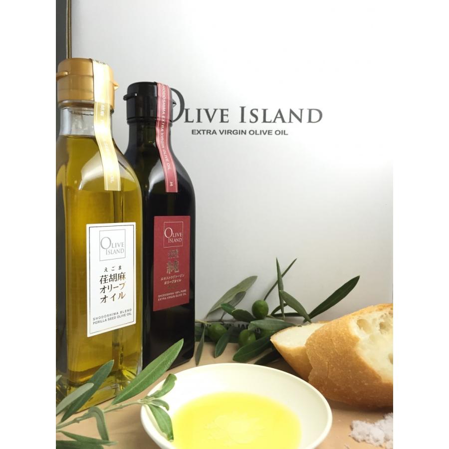 EXVオリーブオイルギフト 小豆島産 純/若摘果実/荏胡麻オリーブオイル