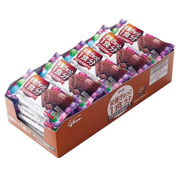 バランスオンminiケーキ 江崎グリコ チョコブラウニー 20入 (栄養調整