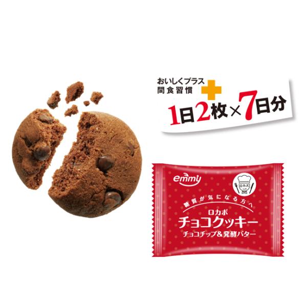 正栄デリシィ 14枚 ロカボ チョコクッキー (10×2)20入 (糖質オフ ロカボ お菓子 おやつ) (Y12)(2ケース販売) 本州一部送料無料｜takaoka｜04