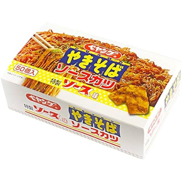 リアライズプランニング ペヤング焼きそば ソースカツ 50個入 (駄菓子 お菓子 おやつ イベント 景品 ばらまき 販促品 まとめ買い)｜takaoka｜04