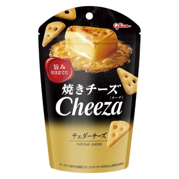 Cheeza 江崎グリコ 焼きチーズチーザ チェダーチーズ 32g×10入 (おつまみ スナック お菓子 景品) (4901005008519 ...