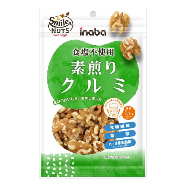 稲葉ピーナツ 85g 素煎りクルミ (10×6)60入 (ロカボ 低糖質 糖質オフ ナッツ おやつ) (ケース販売)(Y12) 本州一部送料無料_1