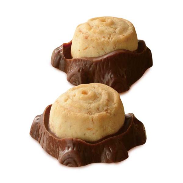 ブルボン 66g きこりの切株 (10×8)80入 (チョコ ビスケット) (ケース