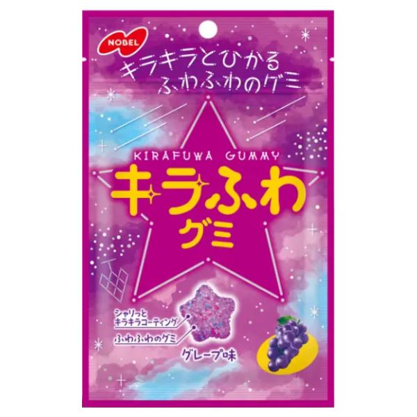 NOBEL ノーベル 50g キラふわグミ グレープ味 (6×12)72入