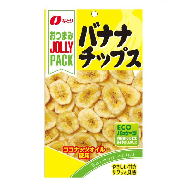 なとり Jollypack バナナチップス １０ ６ ６０入 本州一部送料無料 c ゆっくんのお菓子倉庫ヤフー店 通販 Yahoo ショッピング