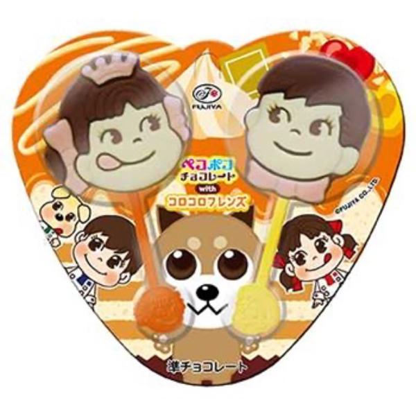 不二家（FUJIYA） 2本 ペコポコチョコレート 12入 (コロコロフレンズ