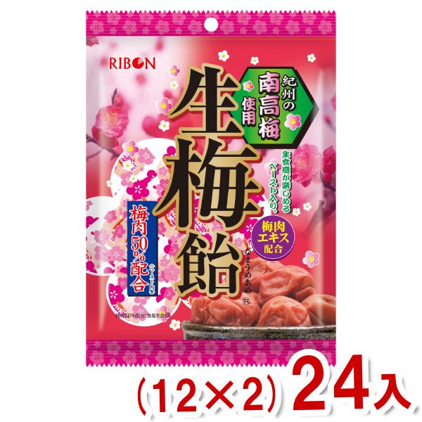 リボン 90g 生梅飴 (12×2)24入 (ウメ うめ キャンディ 飴 お菓子 景品 まとめ買い) (Y10)本州一部送料無料 : ゆっくん ...