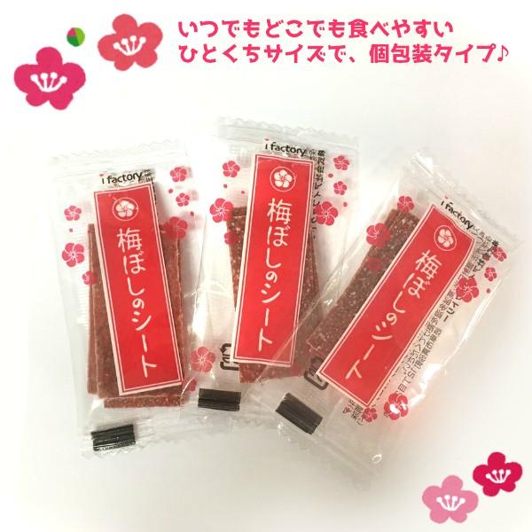 アイファクトリー 個包装 梅ぼしのシート(大) 40g×6入 (おつまみ)|takaoka|03