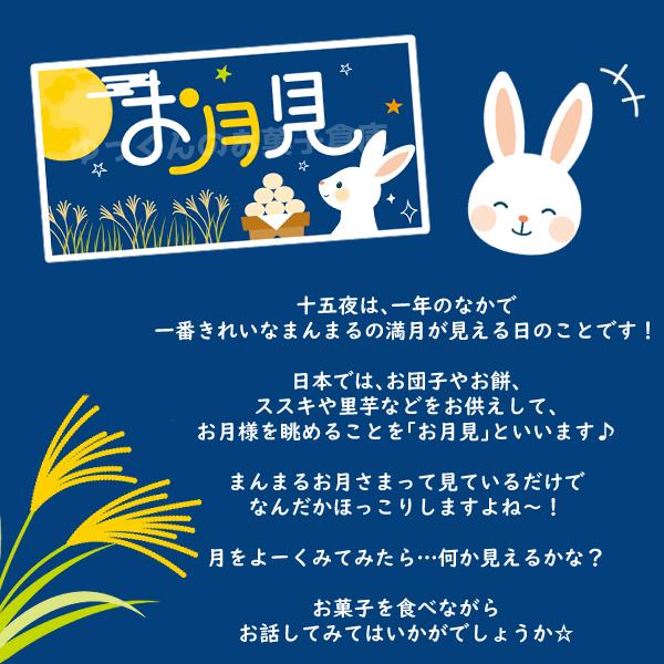 お菓子 駄菓子 袋 詰め合わせ 6点セット 300円 (お月見シール付き