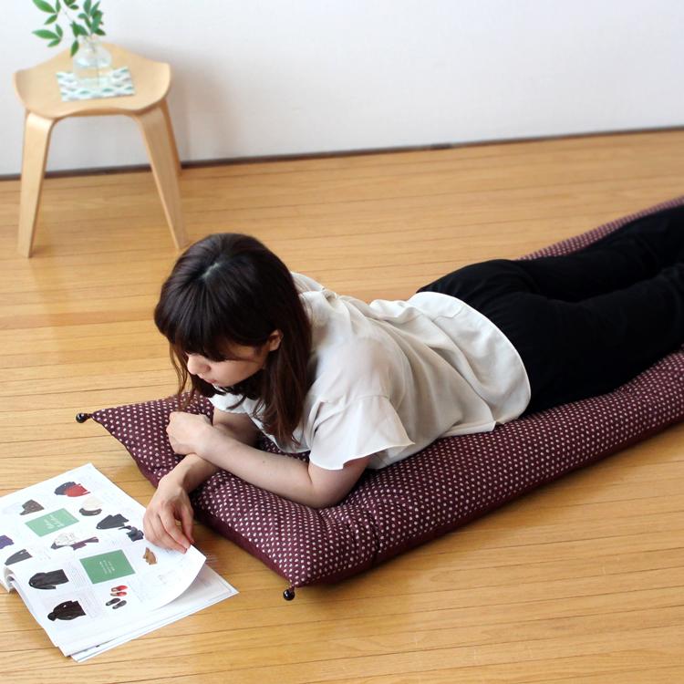 ごろ寝敷き布団＆カバーセット ゆったりサイズ 75×180cm 洛中高岡屋 
