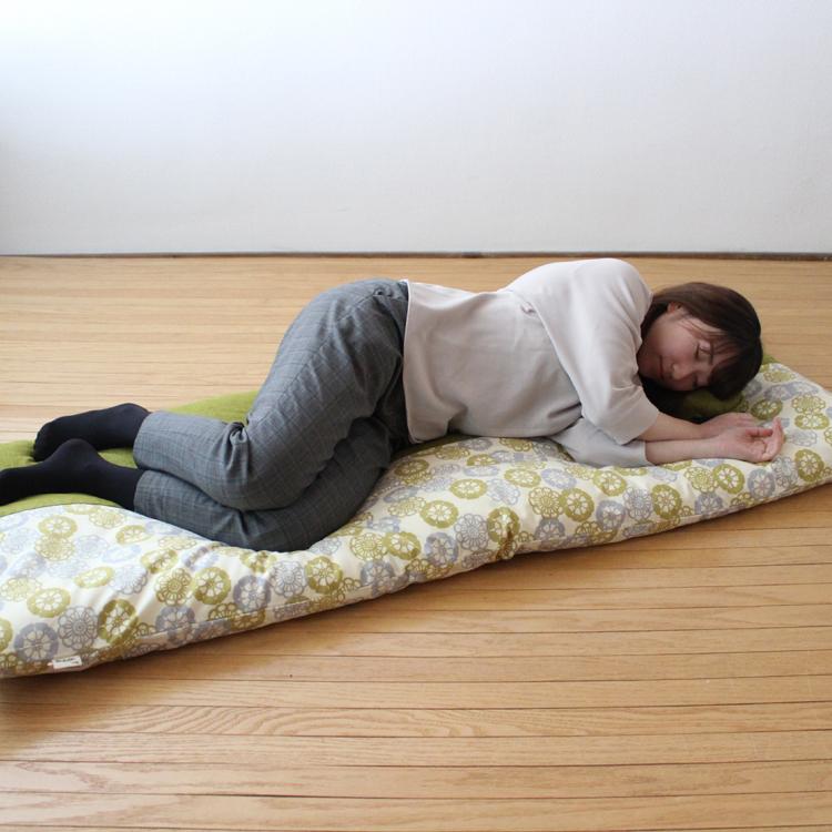 ごろ寝敷き布団＆カバーセット ゆったりサイズ 75×180cm 洛中高岡屋 