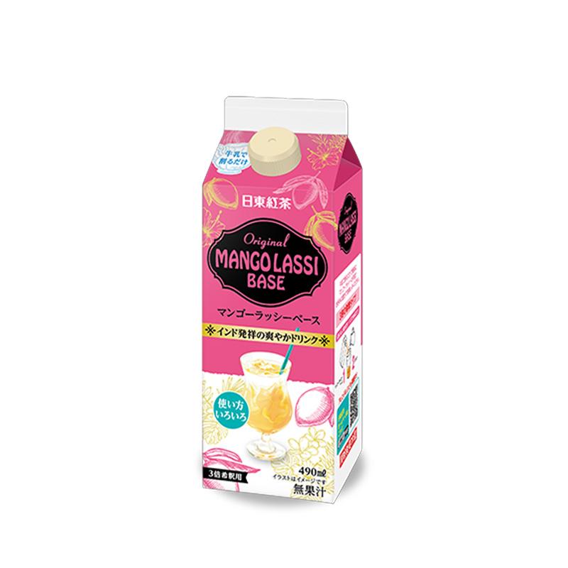 日東紅茶 マンゴーラッシーベース 490ml×12本 マンゴー 送料無料(一部