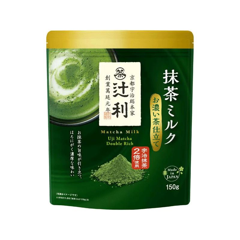TSUJIRI辻利抹茶ミルク 濃い150g*12パック　1箱 辻利 抹茶ミルク お濃い茶仕立て 150g×36袋(12袋×3ケース) 抹茶 粉末