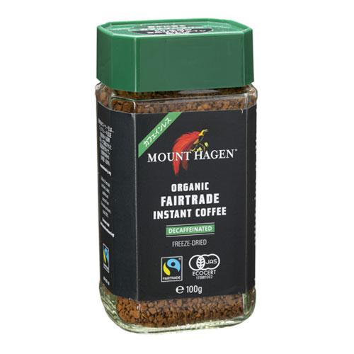 6袋　珈琲マウントハーゲンインスタント カフェインレス インスタントコーヒー マウントハーゲン オーガニック フェアトレード カフェインレス