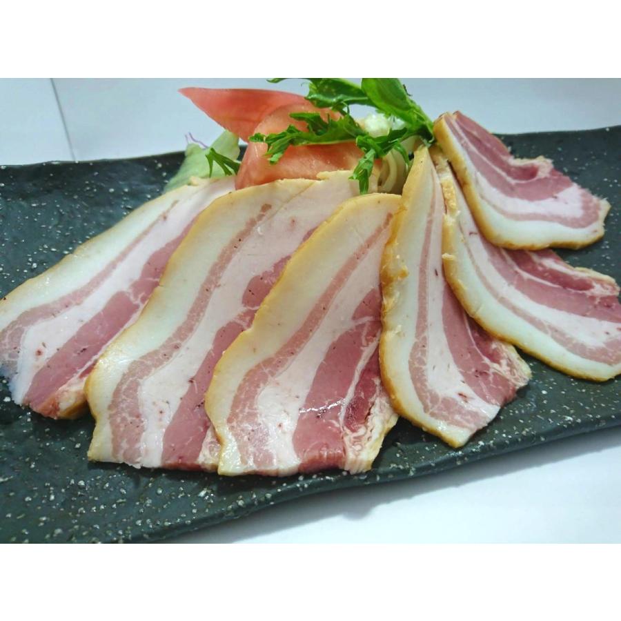 750円 欲しいの 宝牧場 みるく豚 ベーコン 350ｇ ブロック 厚切り 焼肉 パスタ バラ肉 朝食 カルボナーラ ポトフ 宝亭 q アウトドア
